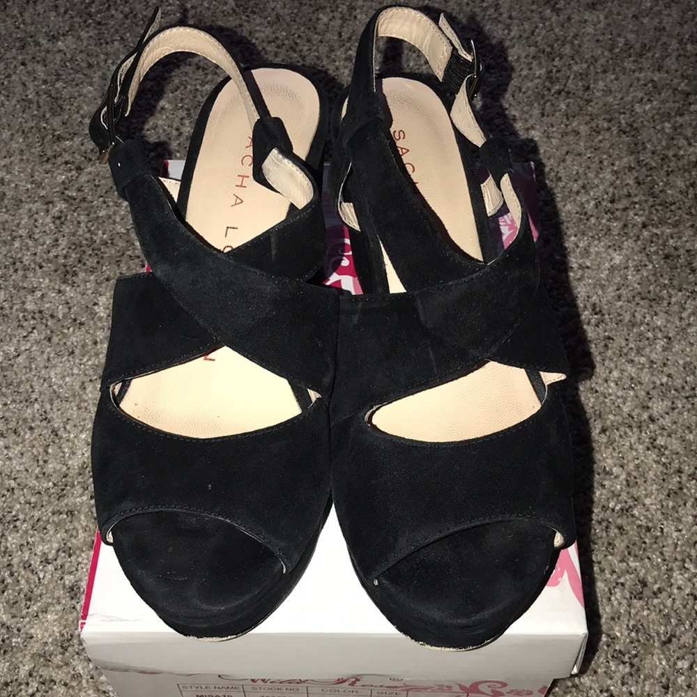 Women’s Sasha London Black Wedges